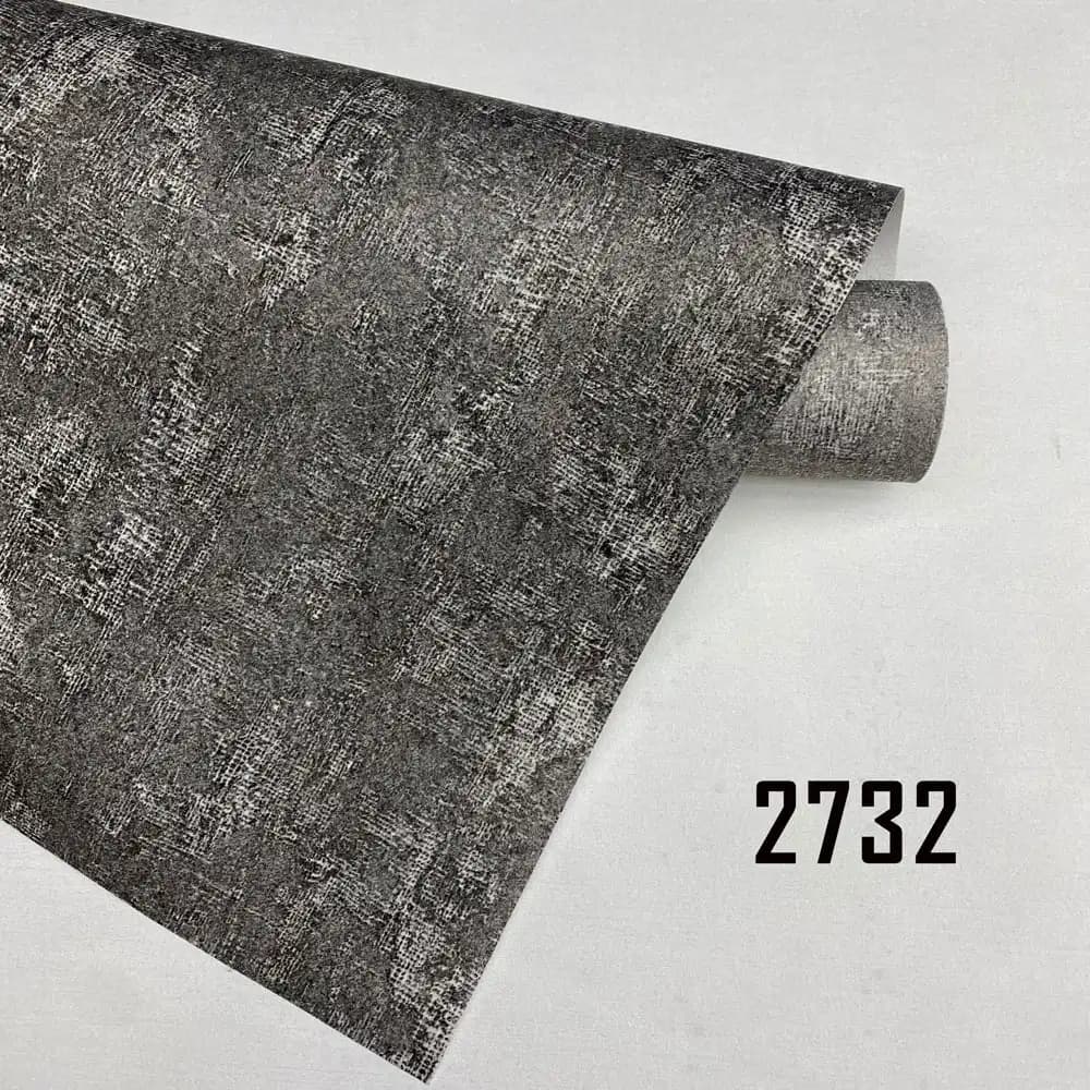 کاغذ دیواری طوسی طرح پتینه کد 2732