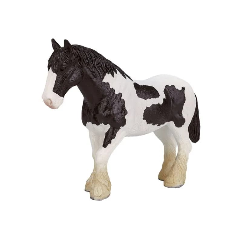 فیگور اسب سیاه و سفید Clydesdale برند mojo کد 387085