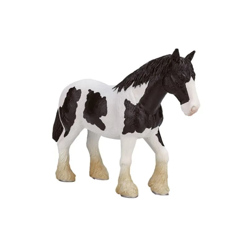 فیگور اسب سیاه و سفید Clydesdale برند mojo کد 387085 — تصویر ۲