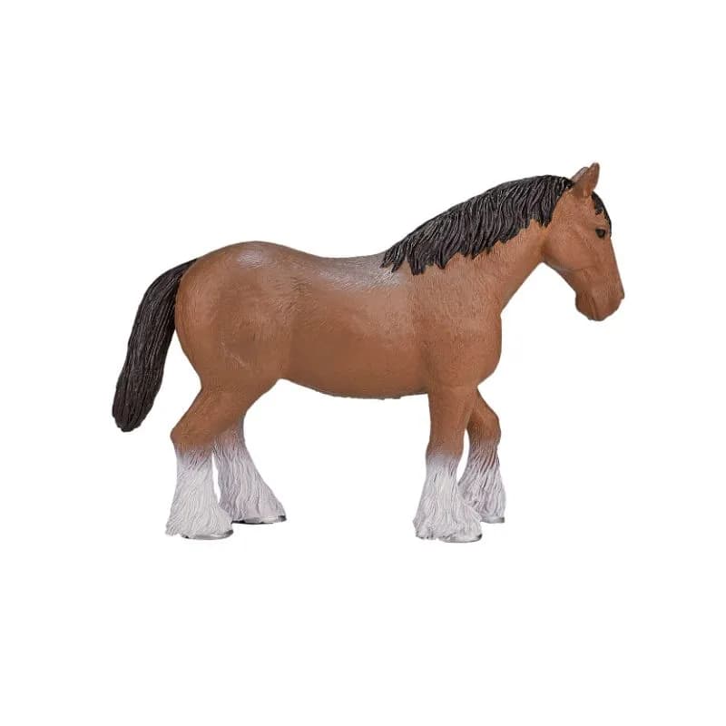 فیگور اسب قهوه ای Clydesdale برند mojo کد 387070 — تصویر ۲