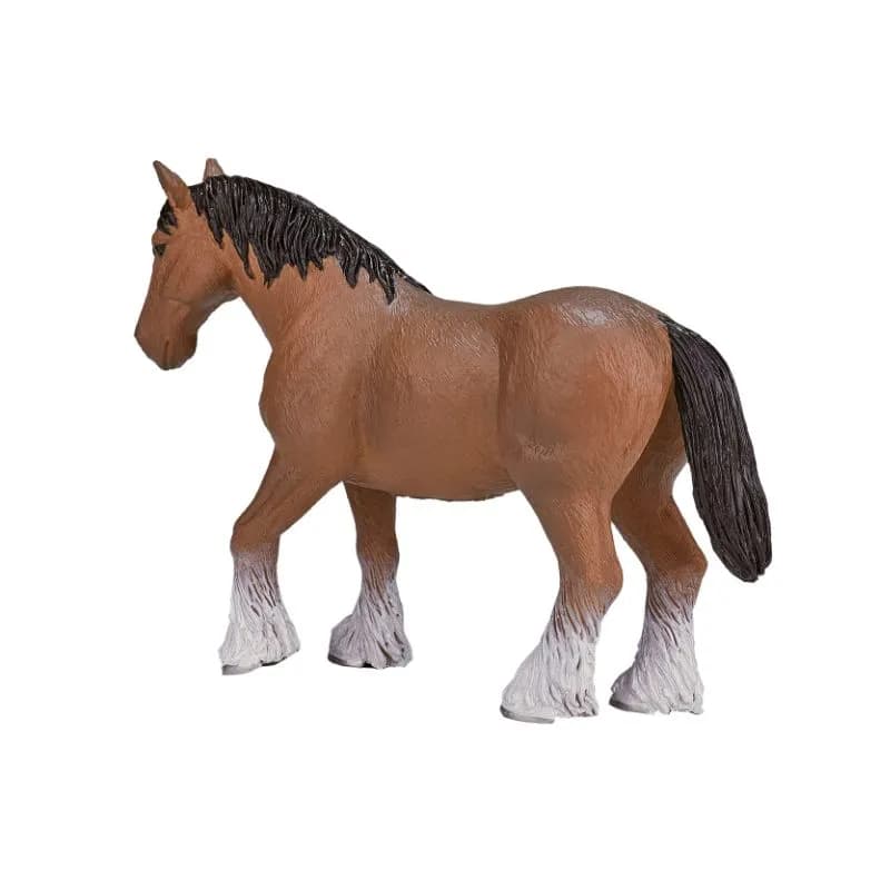 فیگور اسب قهوه ای Clydesdale برند mojo کد 387070 — تصویر ۳
