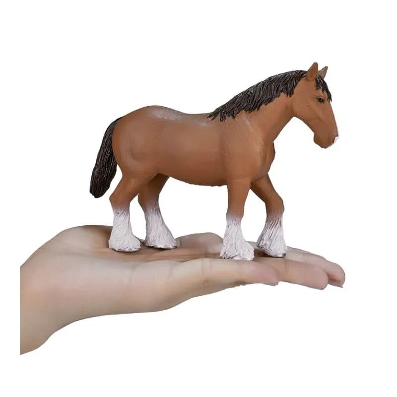فیگور اسب قهوه ای Clydesdale برند mojo کد 387070 — تصویر ۵