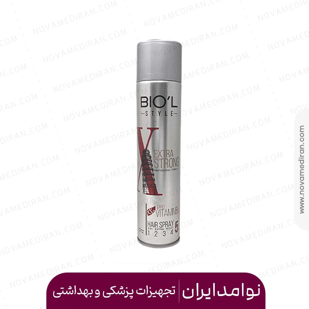 اسپری حالت دهنده موی سر اکسترا قوی بیول حجم ۲۵۰ میل