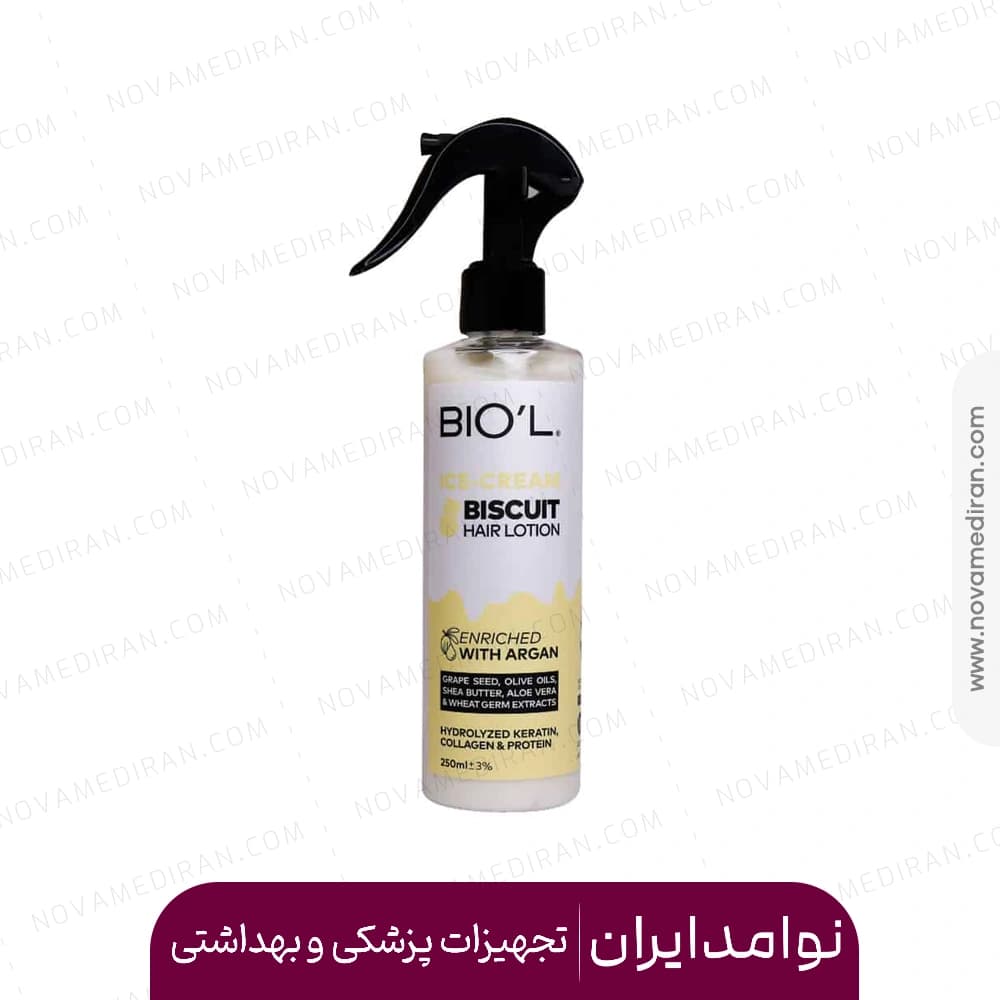 بستنی مو بیسکویتی بیول بدون آبکشی ۲۵۰ میل