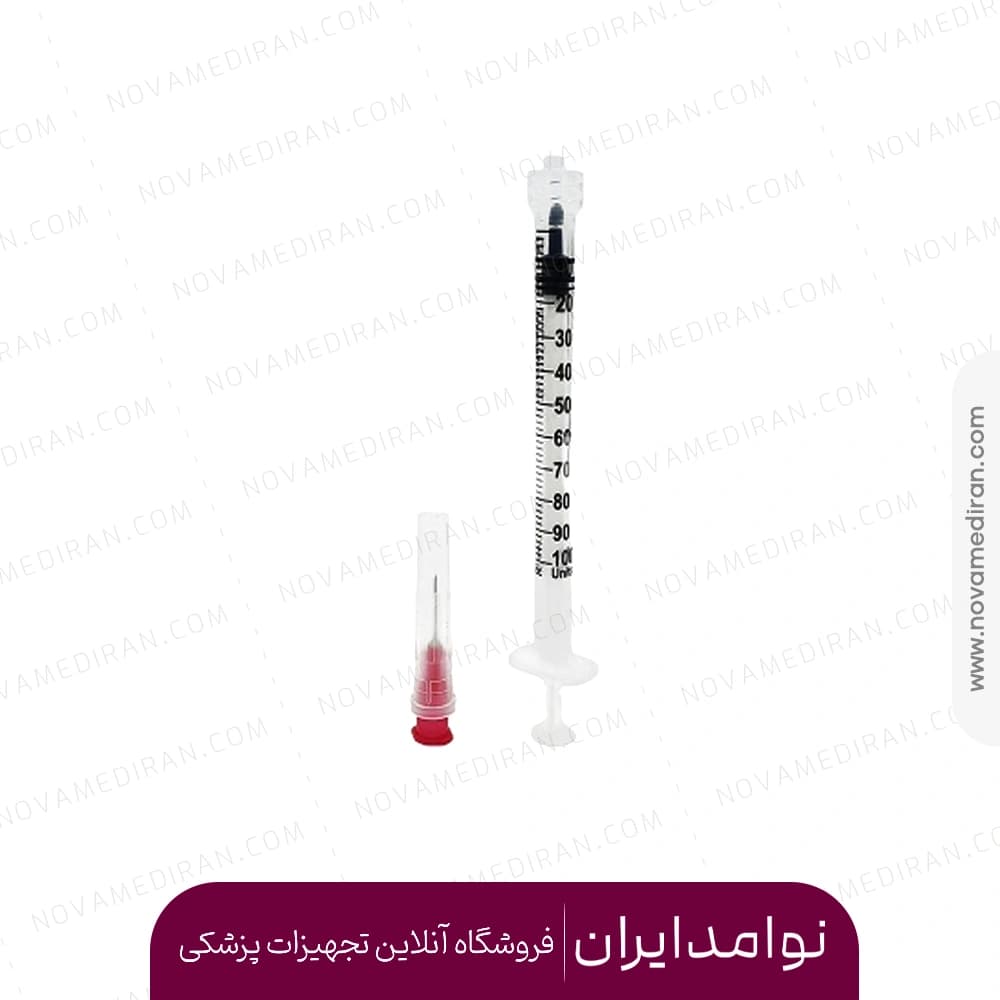سرنگ انسولین لوئرلاک 1 سی سی حلما طب