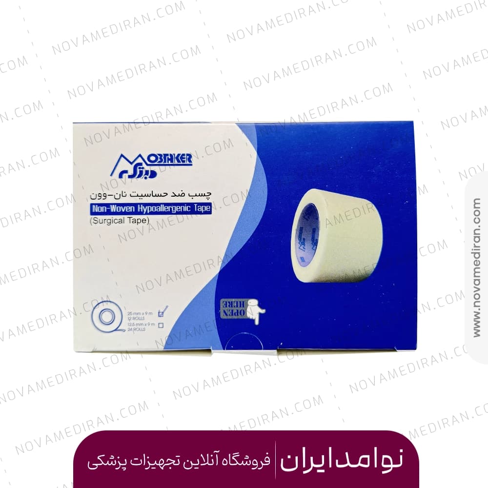 چسب نان وون مبتکر چسب ضد حساسیت ۲.۵ سانت ۱۲ عددی