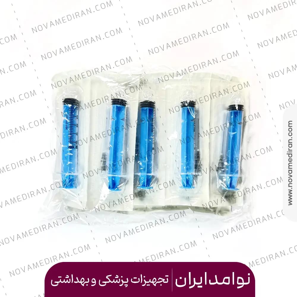 سرنگ لوئرلاک 5 سی سی آوا بسته 10 عددی — تصویر ۲