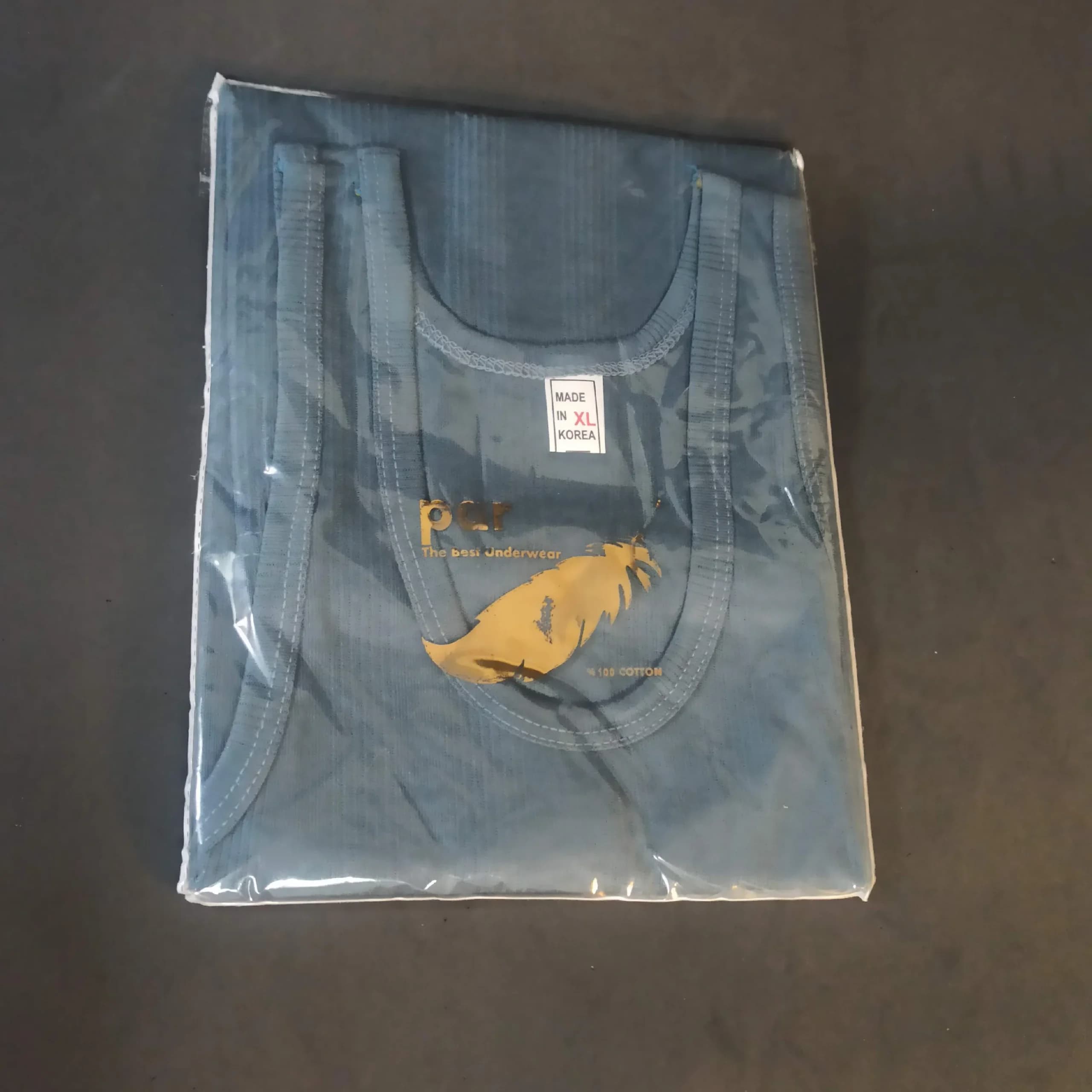رکابی مردانه پنبهای بسته سه عددی رنگی سایز L تا 2XL — تصویر ۴