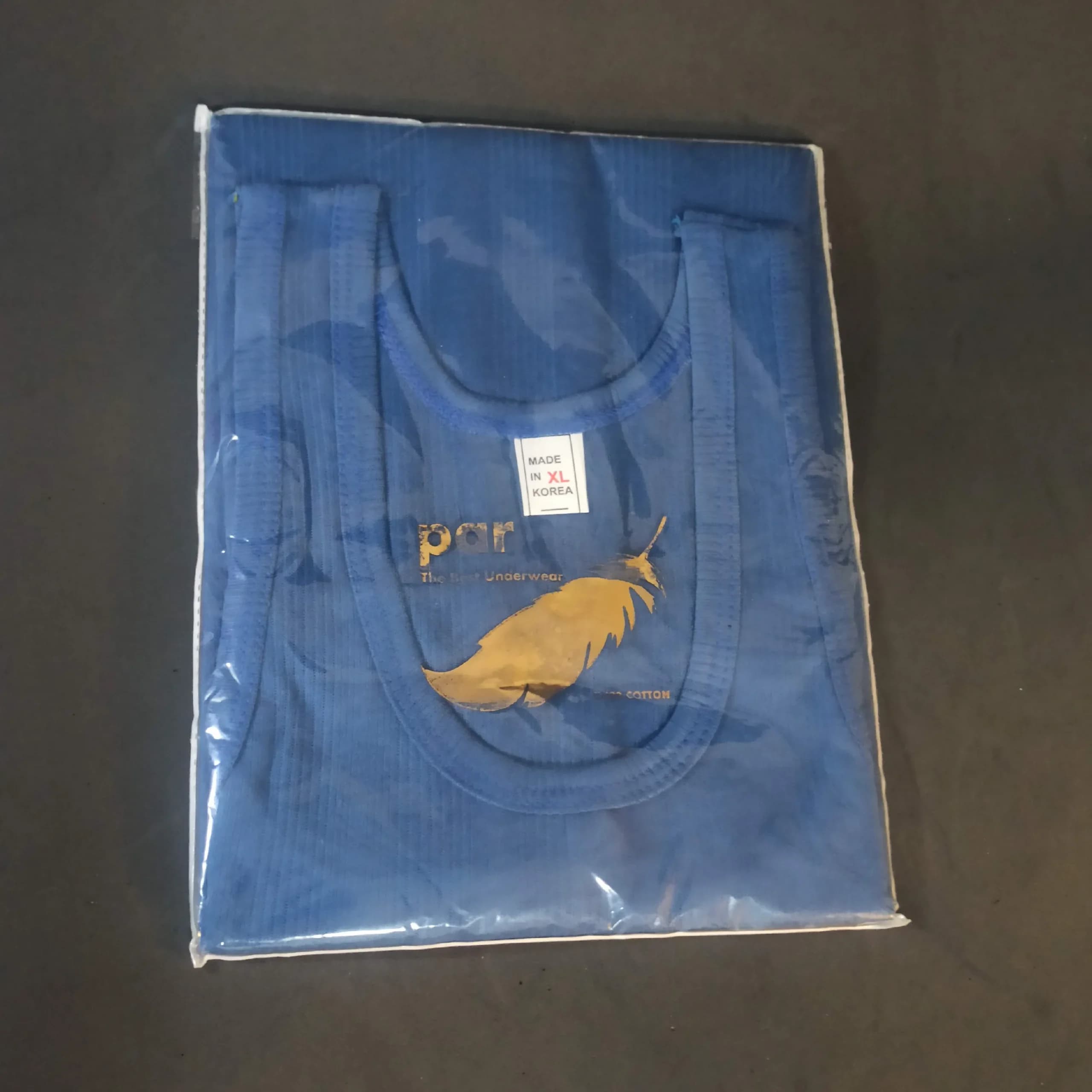 رکابی مردانه پنبهای بسته سه عددی رنگی سایز L تا 2XL — تصویر ۳