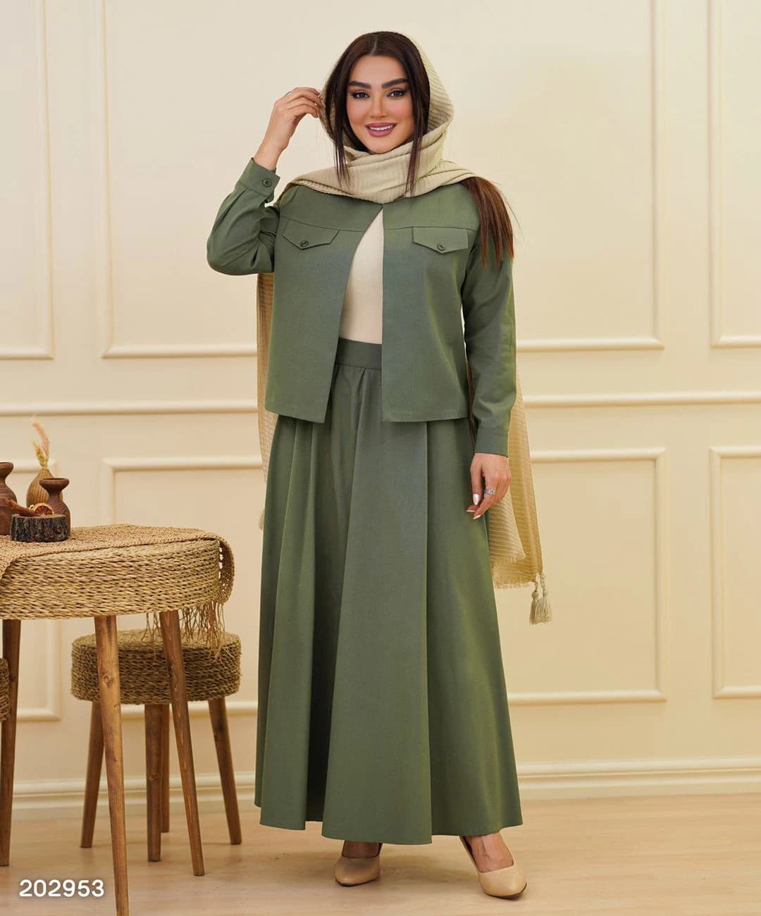 کت دامن لنینت مدل ساجده