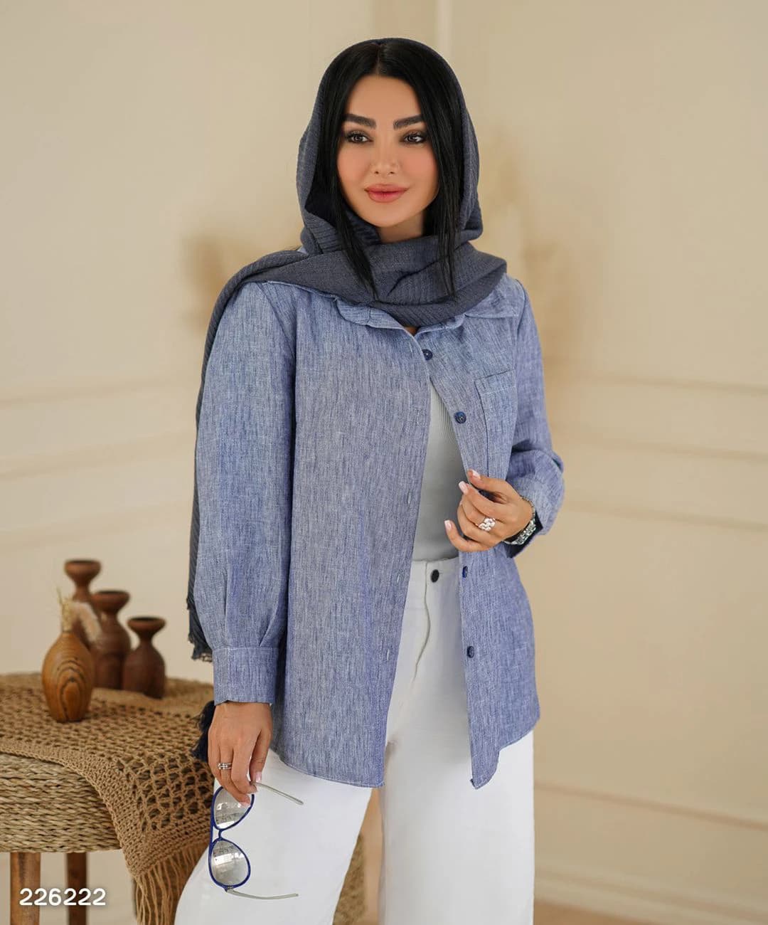 شومیز شانتون مدل بهسین