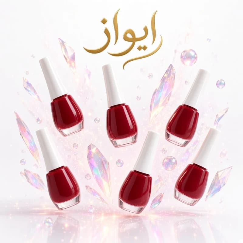 لاک ناخن ایواز (Evaz) رنگ قرمز مدل NP112 (بسته ۱۲ عددی) — تصویر ۲