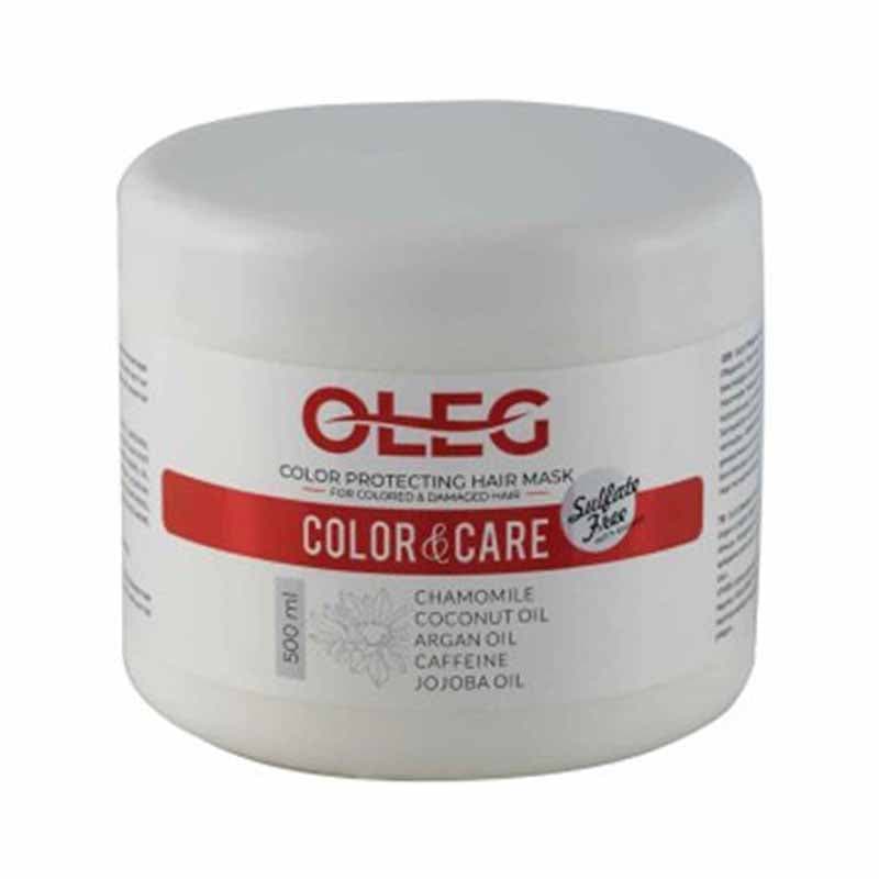 ماسک مو فری سولفات اولگ مدل Color & Care مخصوص موهای رنگ شده حجم 500 میلی لیتر