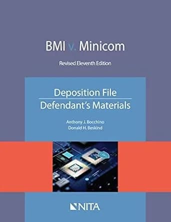 و دانلود نسخه کامل کتاب زبان اصلی BMI v. Minicom, Deposition File, Defendant’s Materials (NITA) PDF | دانلود کتاب خارجی