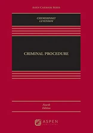 و دانلود نسخه کامل کتاب زبان اصلی Criminal Procedure (Aspen Casebook Series) PDF | دانلود کتاب خارجی