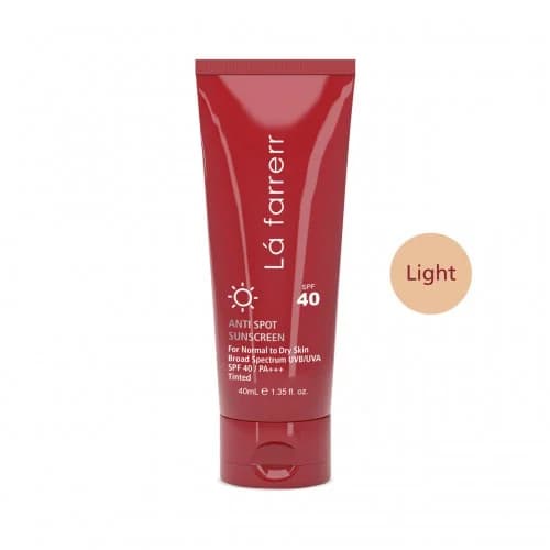 کرم ضد آفتاب و ضد لک رنگی لافارر پوست خشک و معمولی SPF40