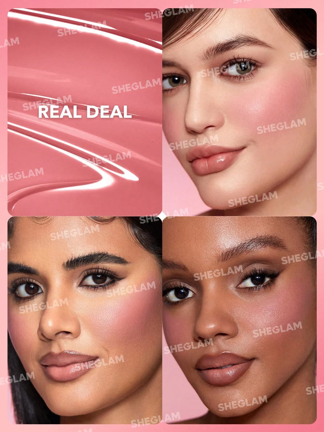 رژ گونه مایع شیگلم رنگ REAL DEAL — تصویر ۲