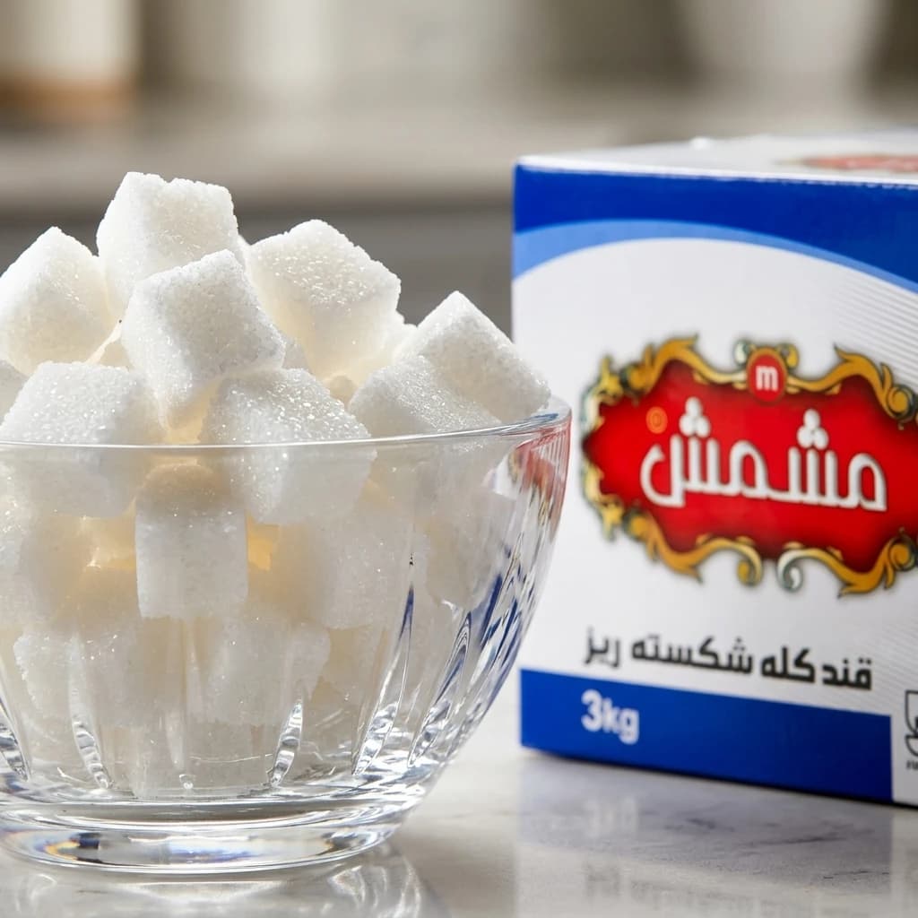قند شکسته ریز مشمش (کارتن ۳ کیلوگرمی) — تصویر ۴