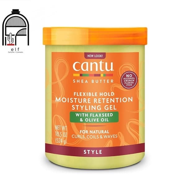 ژل رطوبت رسان بذر کتان و زیتون کنتو Cantu Moisture Styling Gel Flaxseed and Olive 524g