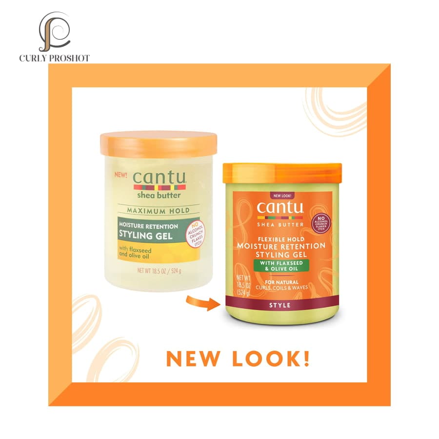 ژل رطوبت رسان بذر کتان و زیتون کنتو Cantu Moisture Styling Gel Flaxseed and Olive 524g — تصویر ۳