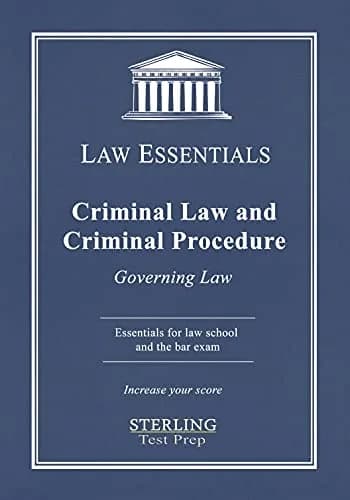 و دانلود نسخه کامل کتاب زبان اصلی Criminal Law and Criminal Procedure, Law Essentials: Governing Law for Law School and Bar Exam Prep [Print Replica] Kindle Edition PDF | دانلود کتاب خارجی