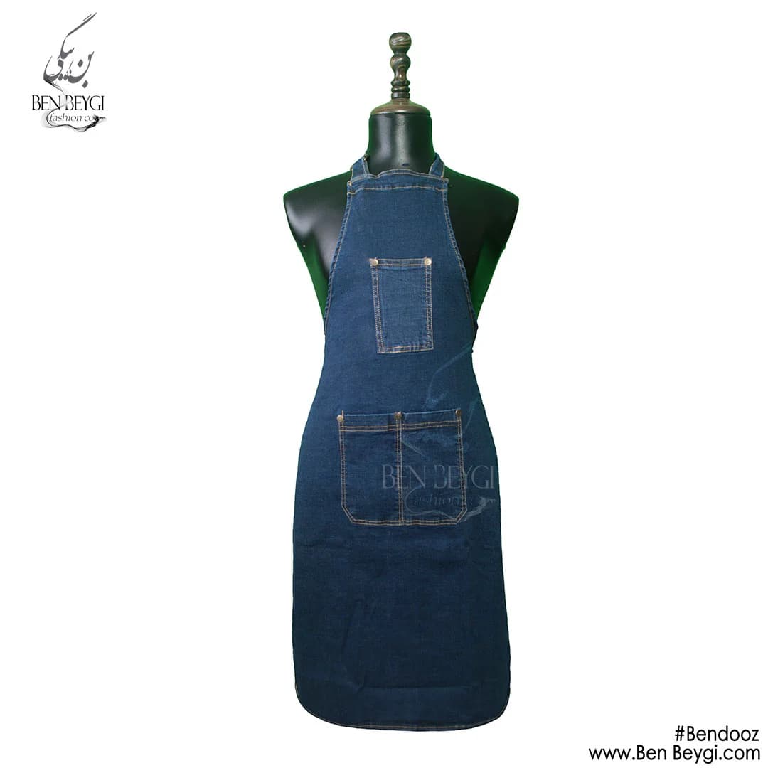 پیشبند بلند پارچه جین کد 15734