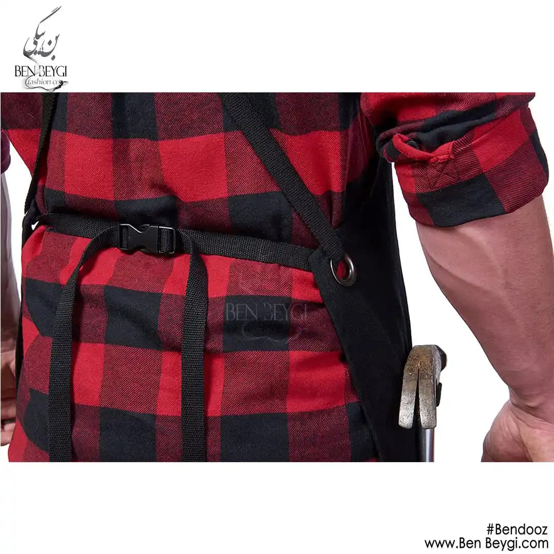 پیشبند کار اَپرون پارچه پنبه ای مدل زاگرس کد 15201 — تصویر ۴