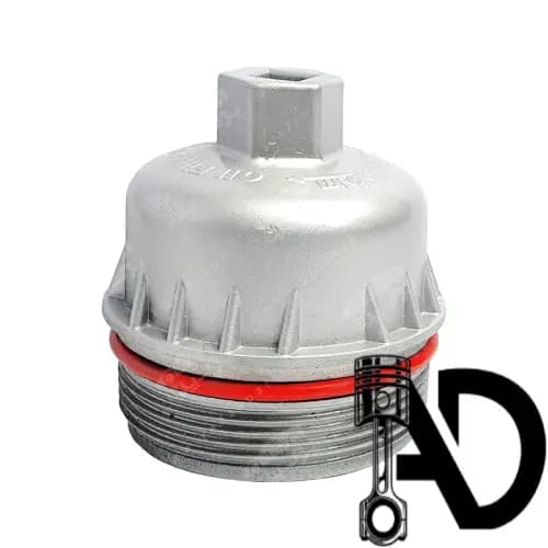 پایه درپوش فیلتر روغن پژو 206 کوتاه آلومینیومی سوپاپ دار MFD