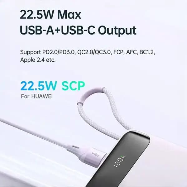 پاوربانک 22.5 وات همراه با کابل لایتنینگ مک دودو MC-325 — تصویر ۴
