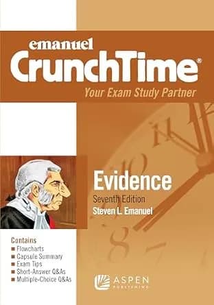 و دانلود نسخه کامل کتاب زبان اصلی Emanuel CrunchTime for Evidence (Emanuel CrunchTime Series) PDF | دانلود کتاب خارجی