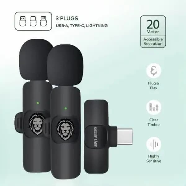 میکروفون 3 در 1 گرین لاین 3in1 GN3WIRMICPBK — تصویر ۲