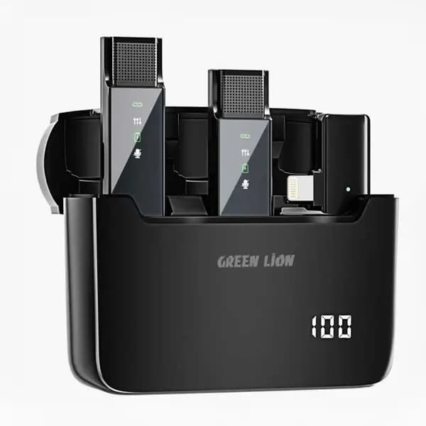 میکروفون وایرلس لایتنینگ گرین لاین 2in1 GN2IN1DDMLTBK