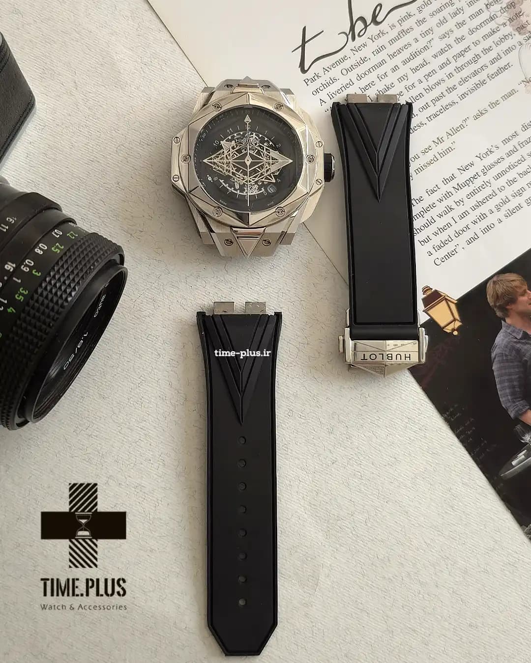 ساعت هوبلو sang bleu chronograph — تصویر ۸
