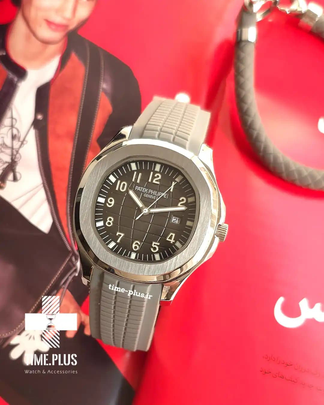 ساعت پتک فیلیپ مردانه مدل Aquanaut طوسی — تصویر ۵