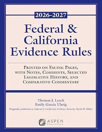 و دانلود نسخه کامل کتاب زبان اصلی Federal and California Evidence Rules: 2026-2027 Edition (Supplements) PDF | دانلود کتاب خارجی