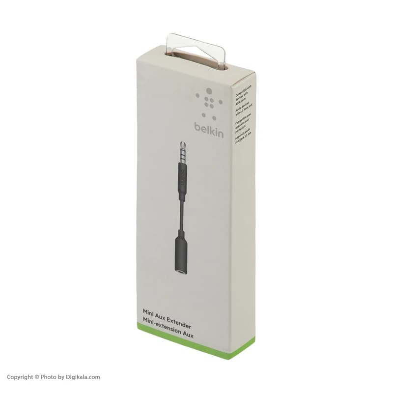 کابل تبدیل AUX به جک 3.5 میلی‌متری بلکین مدل 4215CC طول 0.05 متر کد B19685 — تصویر ۲