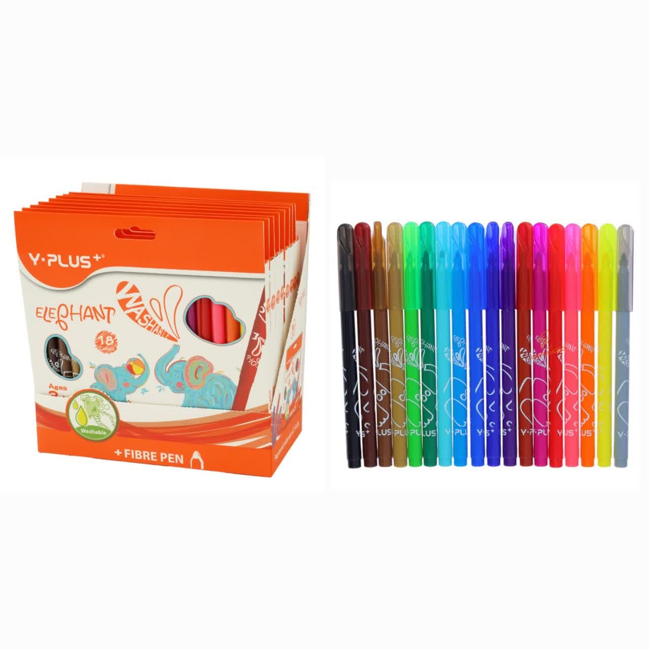 ماژیک رنگ آمیزی 18رنگ وای پلاس FP170500 -کد 5699