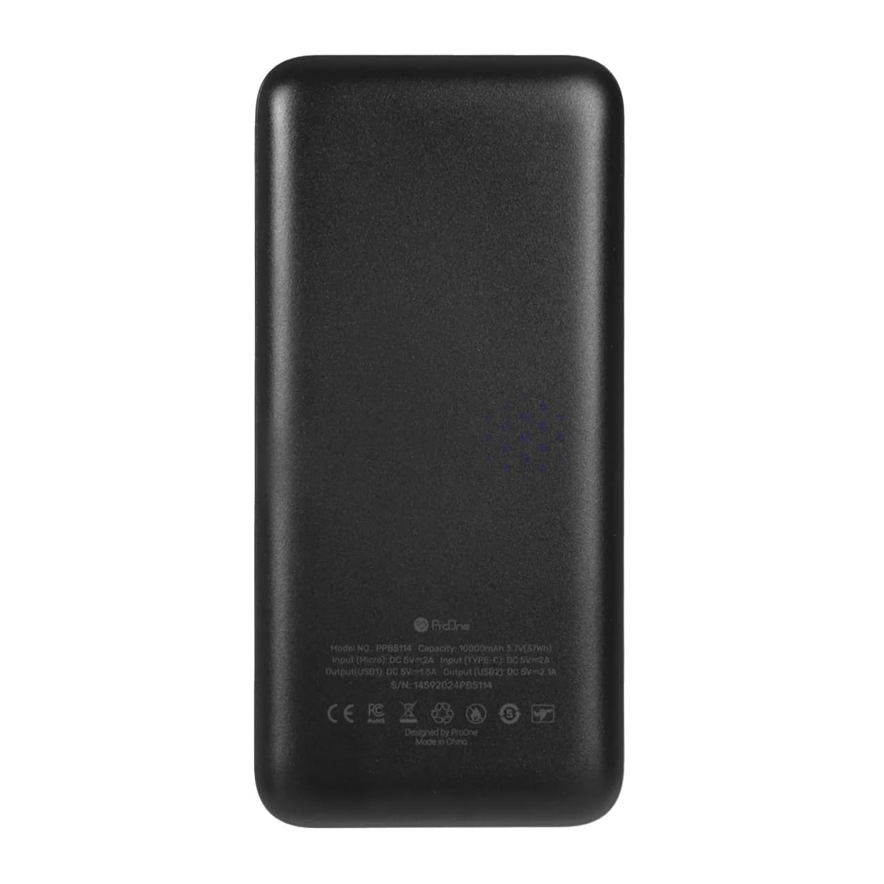 پاوربانک ProOne 10W 10000mAh مدل PPB5114 – مشکی — تصویر ۳