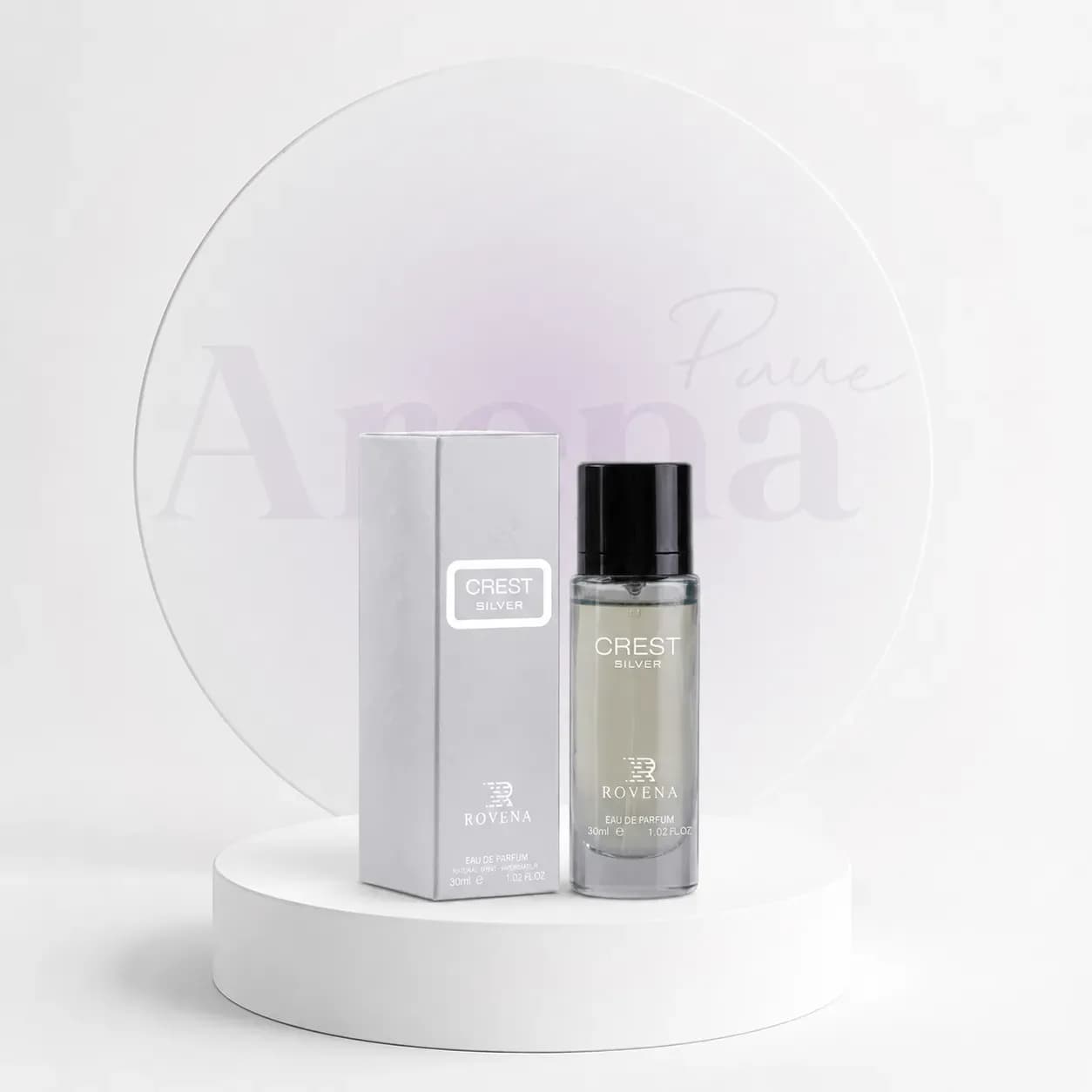 ادکلن روونا مدل کرست سیلور CREST SILVER ROVENA با حجم 30 میل