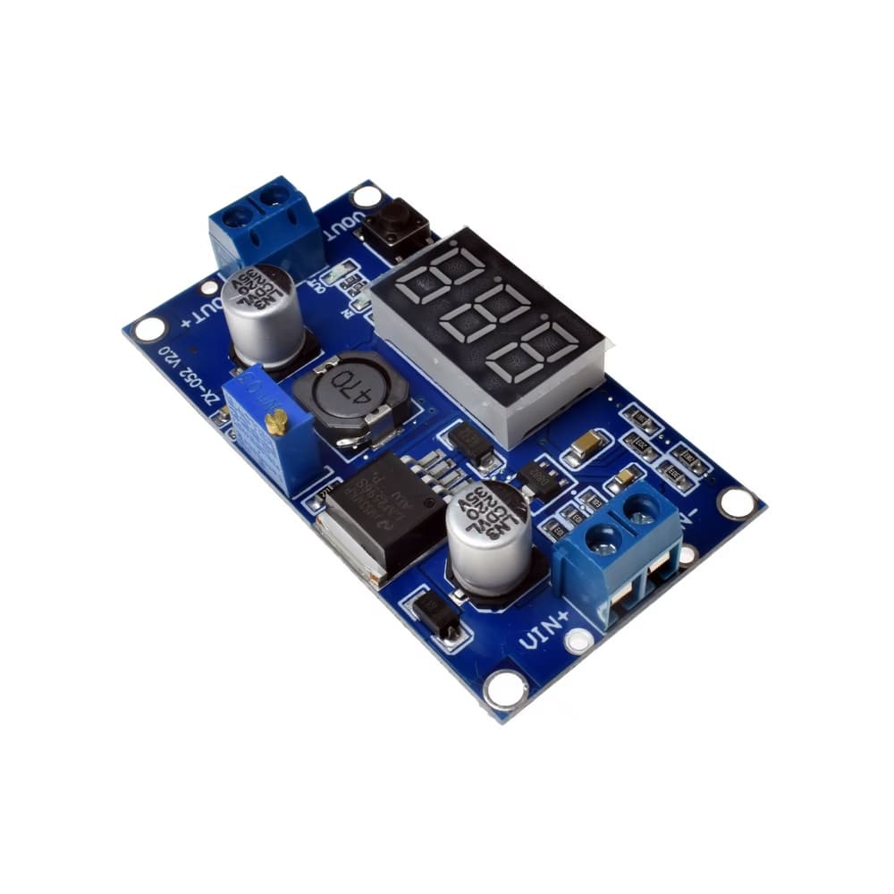 ماژول کاهنده ولتاژ LM2596 ظرفیت ۲.۵ آمپر با نمایشگر