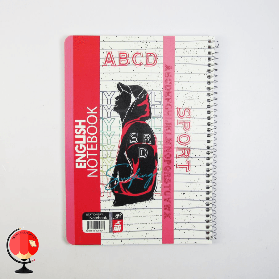 دفتر زبان 50 برگ سیمی طرح اسپرت آتی — تصویر ۳