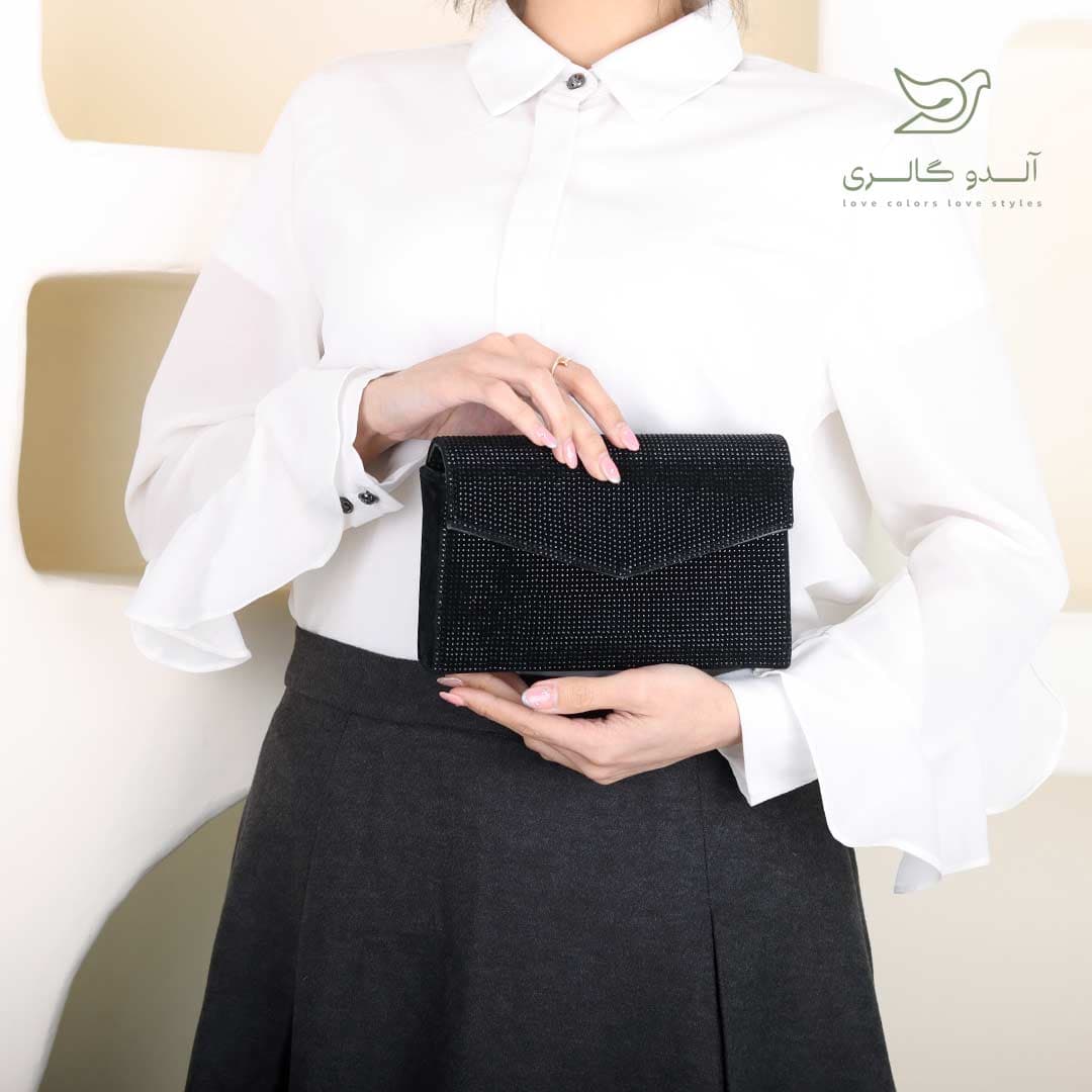 کیف مجلسی نگین دار پارساید — تصویر ۵