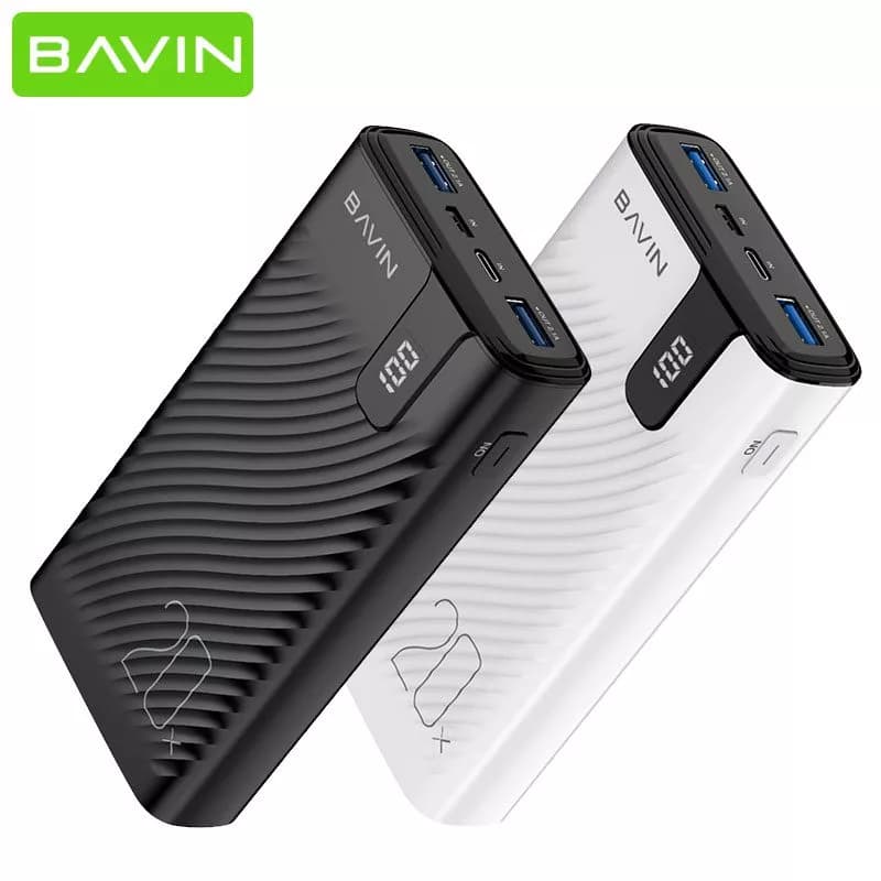 پاوربانک 20000 باوین Bavin Pc133s Portable Battery Charger Power bank توان 2.1 آمپر — تصویر ۳