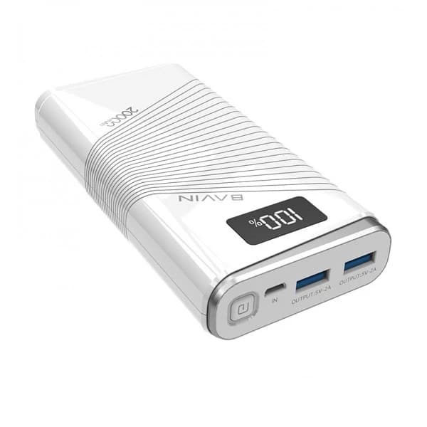 پاور بانک باوین Pc151S ظرفیت 20000 میلی آمپر — تصویر ۲