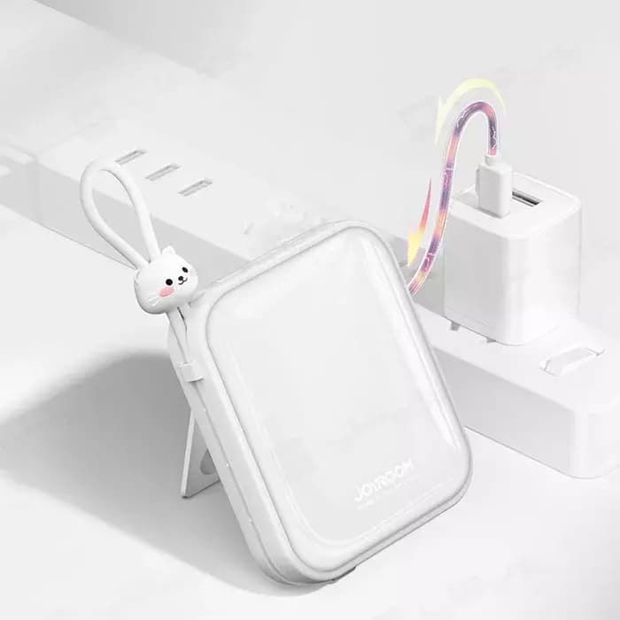 پاوربانک 10000mAh جویروم مدل JR-L008 ا Joyroom JR-L008 Cutie Series 22.5W 10000mAh Power Bank with — تصویر ۳