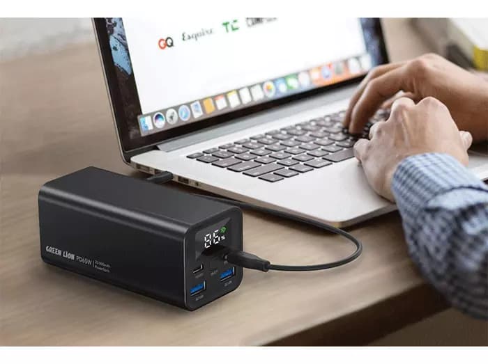 پاوربانک 20000 گرین لاین مدل TURBO ا GREEN LION Turbo Power Bank GNTB20KPBBK — تصویر ۴