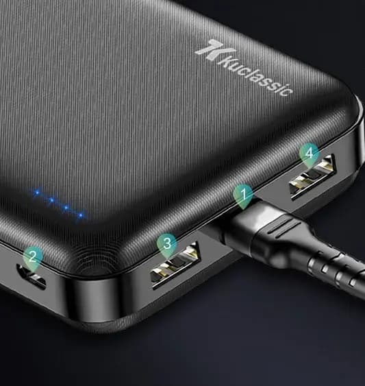 پاوربانک KUCLASSIC مدل P2 ظرفیت 20000 میلی آمپر — تصویر ۵