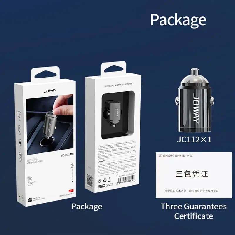 شارژر فندکی جووی JOWAY JC112 PD20W — تصویر ۴