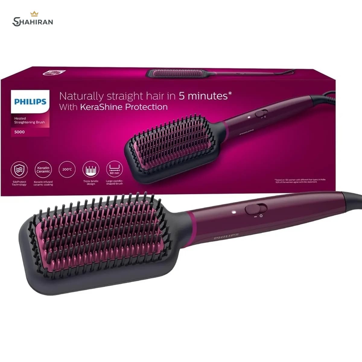 برس حرارتی فیلیپس مدل PHILIPS BHH730 — تصویر ۶