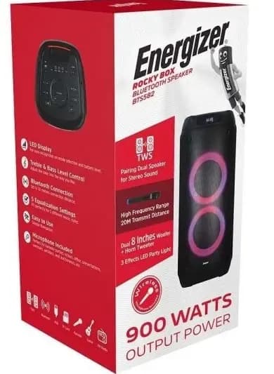اسپیکر بلوتوثی و قابل حمل انرجایزر مدل BTS670 ا Energizer BTS670 Portable Bluetooth Speaker — تصویر ۲